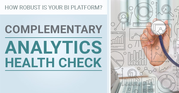 Opt-in For Your Complementary Analytics Health Check Today!!